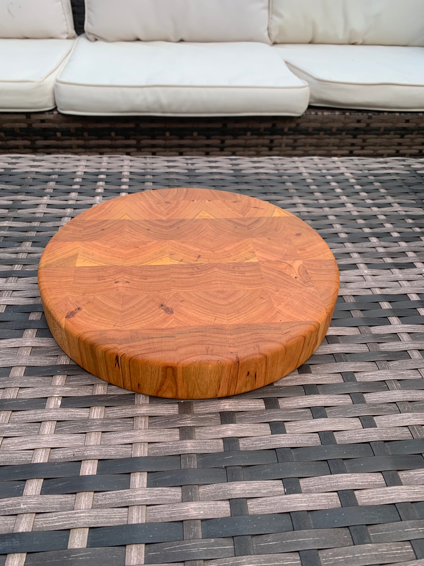 End Grain Cherry Wine Serving Board